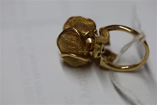 A suite of three items of 18ct gold and diamond set jewellery by Piaget,